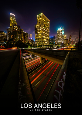 Los Angeles Night Highway