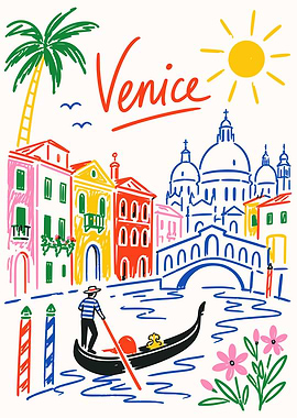 Venice Italy Canal Wall Art