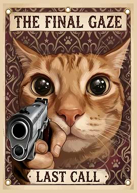 Cat with Gun