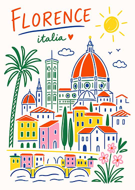 Florence Italy Travel Wall Art