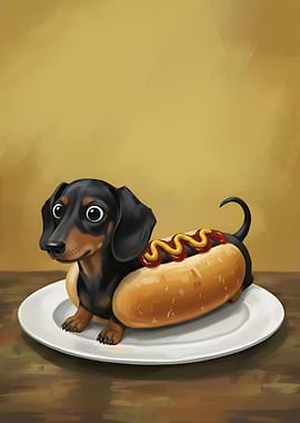 Funny Hot Dog