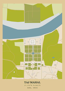 Taj Mahal Map