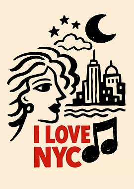 I Love NYC Wall Art Print