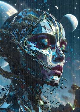 Cosmic Woman Portrait