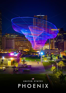 Phoenix Skyline at Night