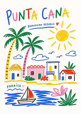 Punta Cana Travel Wall Art