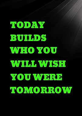 Inspirational Quote on Black Background