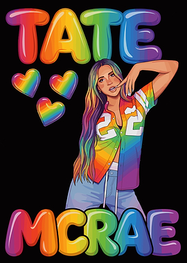 Tate McRae Rainbow Pride Art