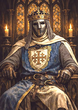 Knight King on Throne