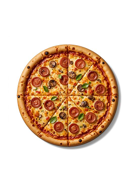 Pepperoni and Mushroom Pizza