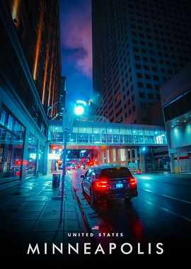 Minneapolis Cityscape at Night