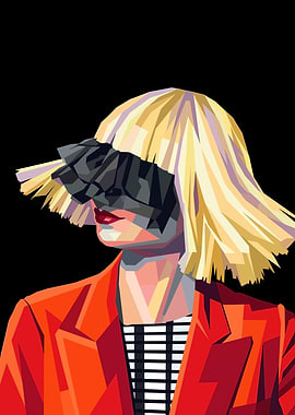 Sia Pop Art Portrait