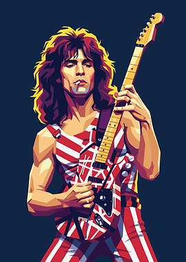 Eddie Van Halen Pop Art