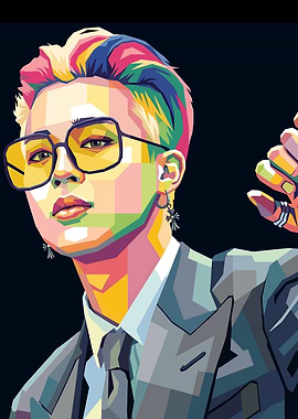 Jimin Pop Art Portrait