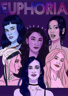 Euphoria Characters Poster