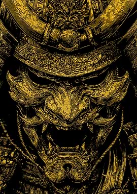 Golden Samurai Mask