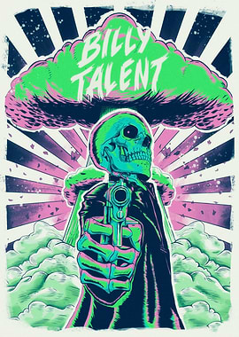 Billy Talent Skull with Gun