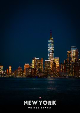 New York City Skyline at Night