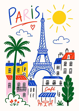 Paris France Travel Wall Art