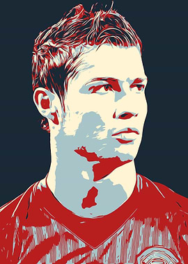 Cristiano Ronaldo Pop Art Portrait