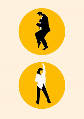 Dance Scene Icons vintage