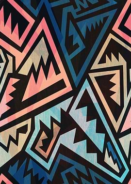 Abstract Geometric Tribal Pattern