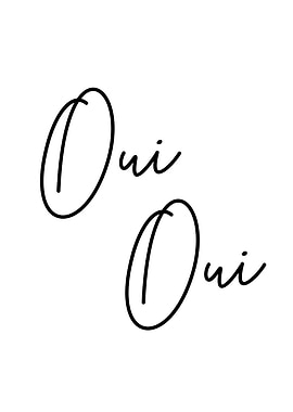 Oui Oui Text Art