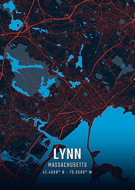 Lynn Massachusetts City Map