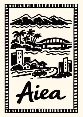 Aiea Hawaii Travel Wall Art