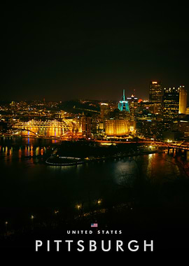Pittsburgh Skyline at Night