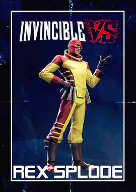 Rex Splode Invincible vs Game Poster