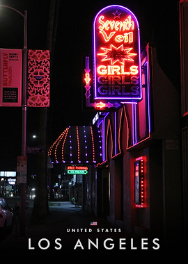 Seventh Veil Neon Sign in Los Angeles
