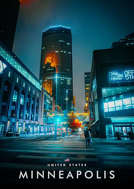 Minneapolis Cityscape at Night
