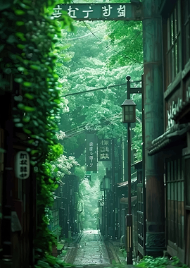 Enchanted Japanese Alleyway
