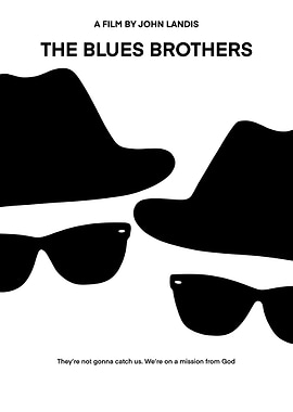 The Blues Brothers Minimalist Poster