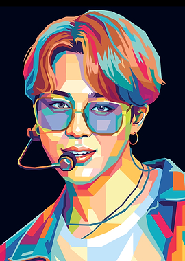 Jimin Pop Art Portrait