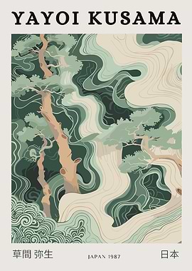 Yayoi Kusama Japanese Art Poster