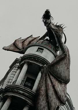 Dragon on Gringotts Bank