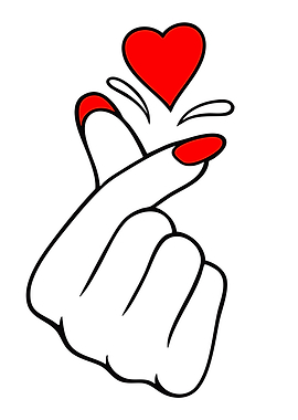 Korean Heart Finger Gesture