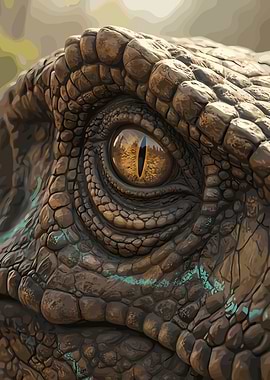 Close-up of a Dinosaur Eye