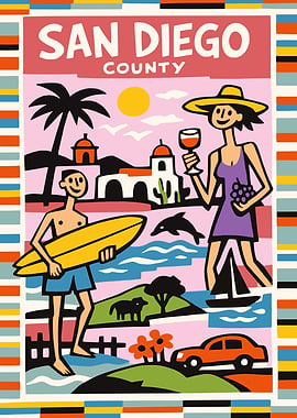 San Diego County Poster