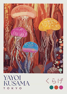 Yayoi Kusama Jellyfish Art