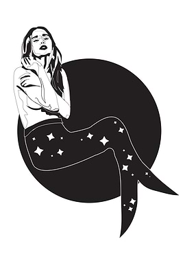 Mermaid with Starry Tail