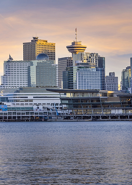 Vancouver Skyline at Sunset