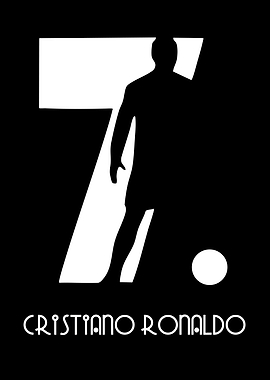 Cristiano Ronaldo 7 Silhouette