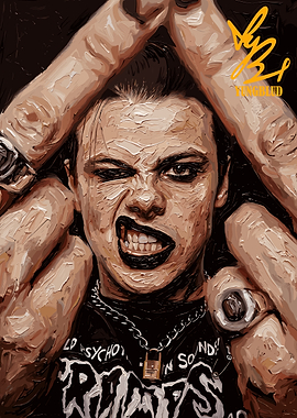 Yungblud Portrait with Hands