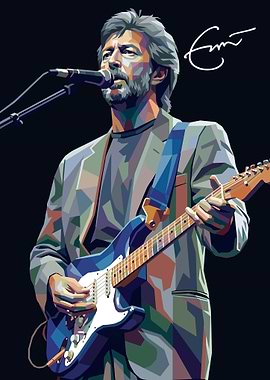 Eric Clapton Playing Guitar