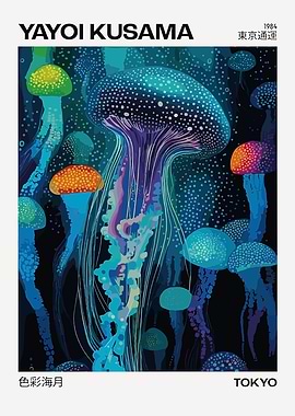 Yayoi Kusama Jellyfish Art