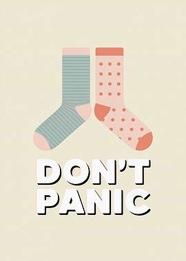 Don't Panic Socks
