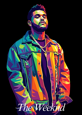 The Weeknd Pop Art Portrait